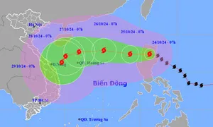 Bão Trà Mi có thể tăng lên cấp 11